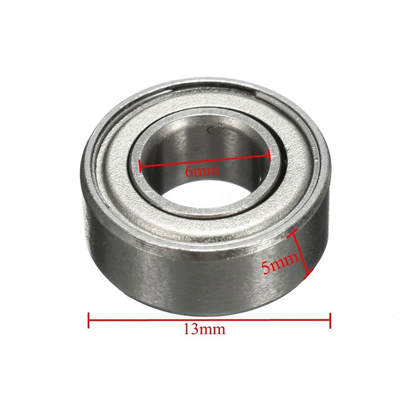 

10pcs Double Shielded Miniature High-carbon Steel Single Row 686ZZ Ball Bearing