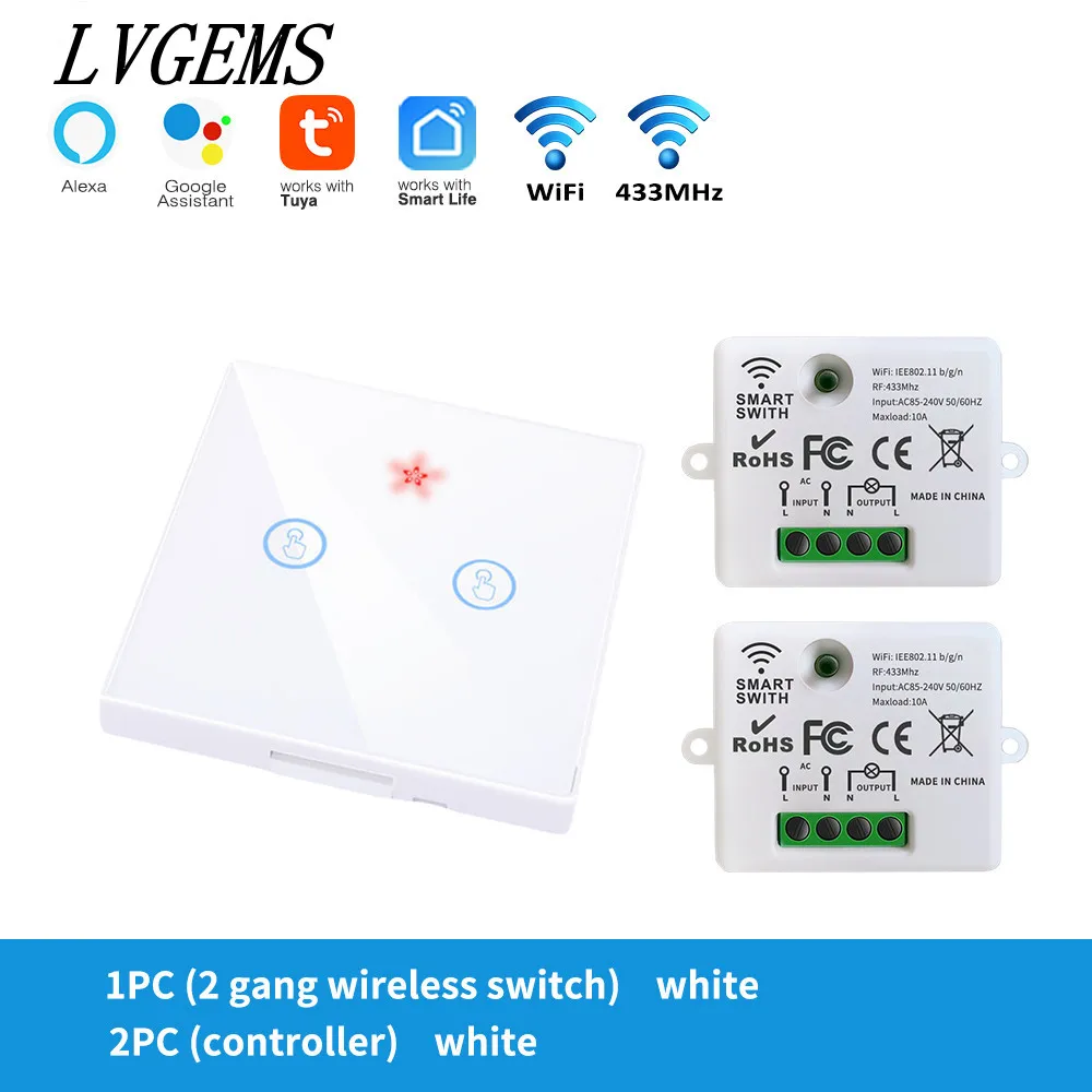 

LVGEMS Умный выключатель Tuya WH016