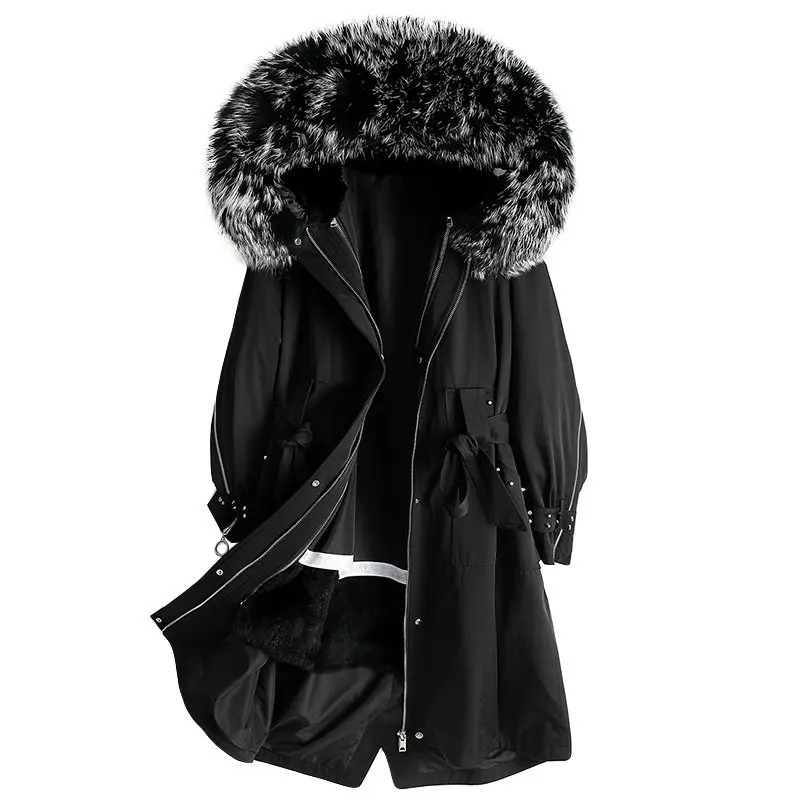 

2020 LZB white fur coat fur jacket women fur coat women fur coats for women pink winter coat