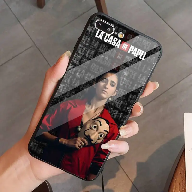 

TV Series Money Heist House Phone Case Tempered glass For iphone 5C 6 6S 7 8 plus X XS XR 11 PRO MAX