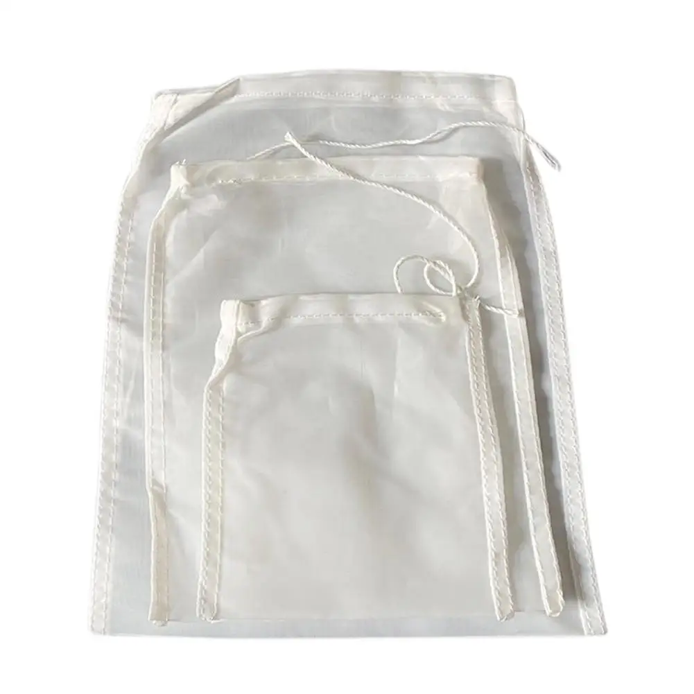 

Nut Milk Bag Reusable Almond Milk Bag All Purpose Food Strainer Mesh Nylon Cheesecloth For Cold Brew Coffee Filtering