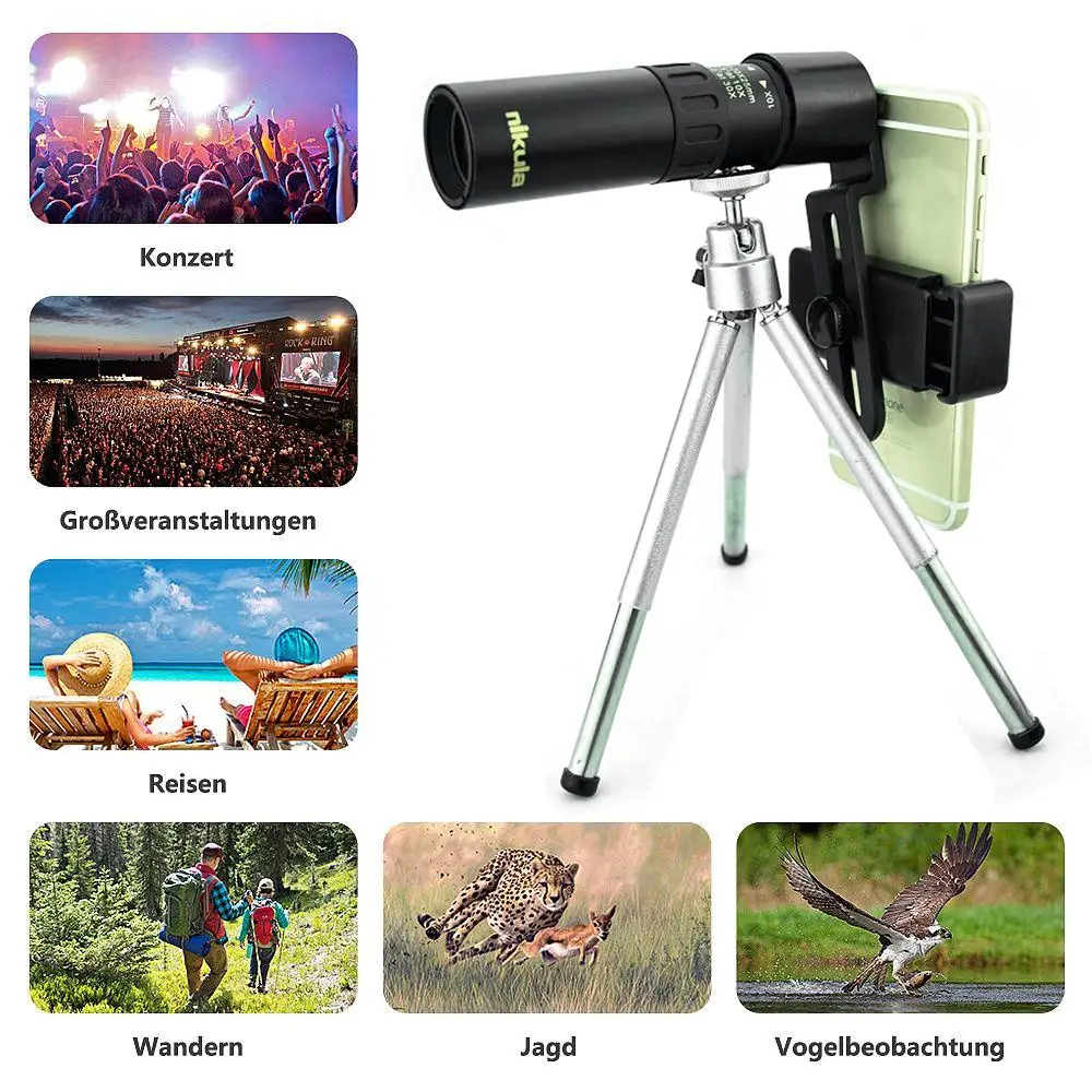 

33cm Phone Camera Lens Monocular Telescope Waterproof Portable Watching Hiking Bird Super Telephoto Telescope Anti-Shake