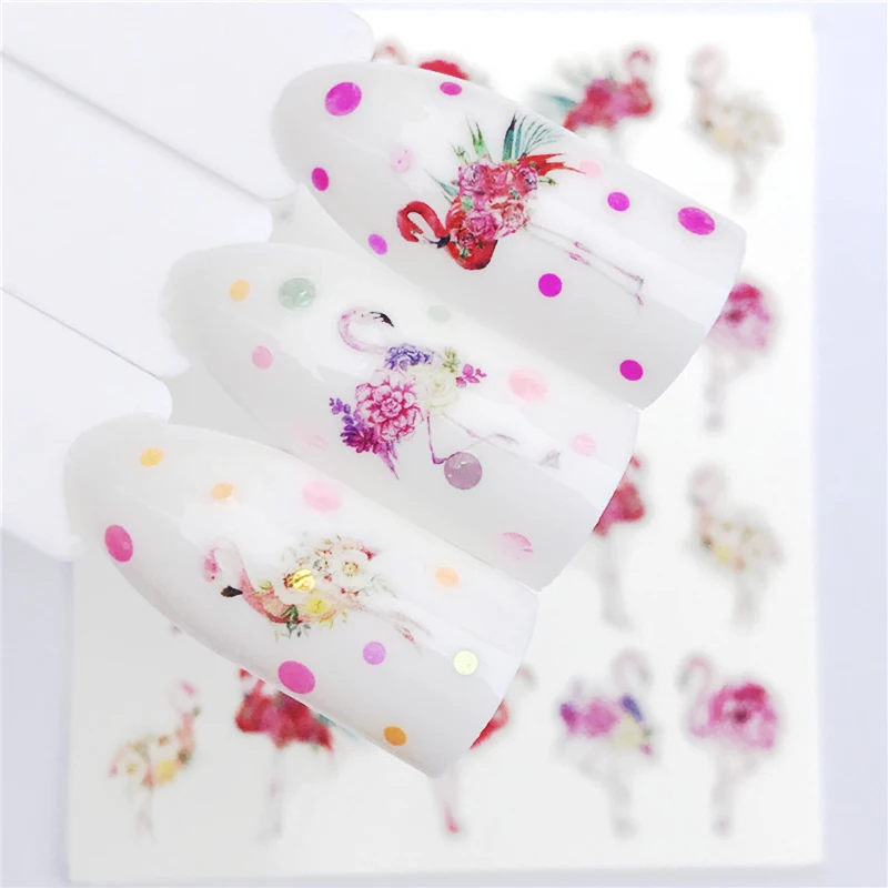 Осенне-зимние новые 3D водные переводные наклейки для ногтей зеркальные водяные