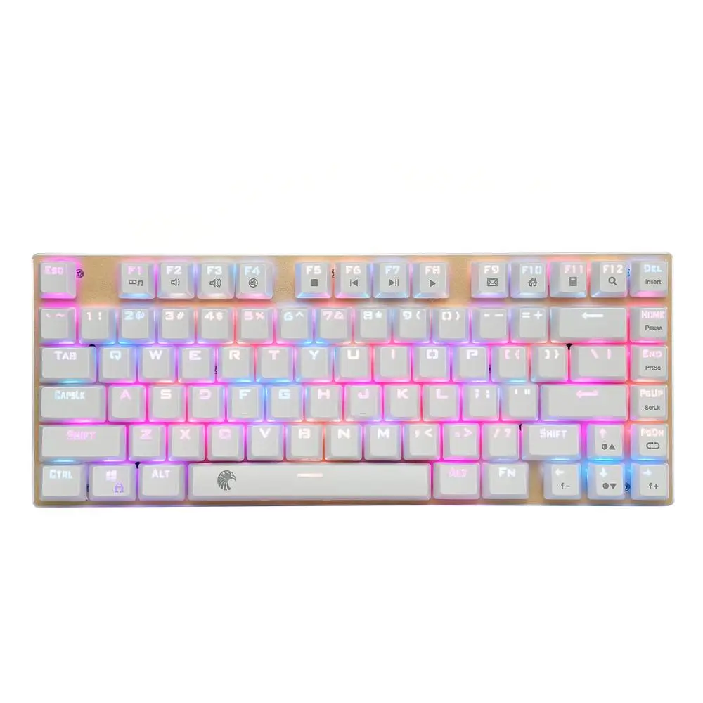 Z88 RGB подсветка маленькая механическая клавиатура Outemu переключатели без ключа без номера Pad 81 клавиша мини игровая клавиатура для машиниста геймера