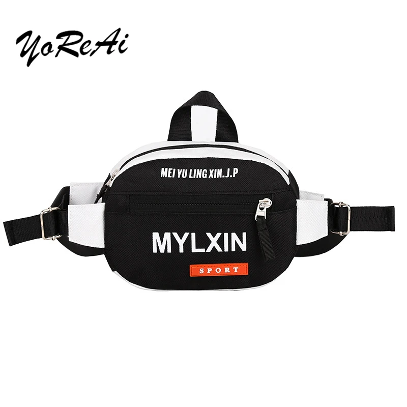 Модная холщовая поясная сумка унисекс для мужчин и женщин нагрудная путешествий