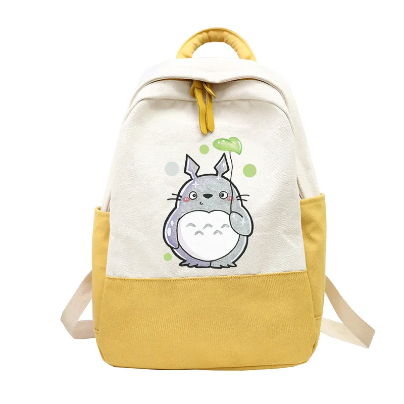 

Холщовый Рюкзак в стиле аниме Тоторо для косплея, школьный рюкзак для подростков, дорожные сумки на плечо для ноутбука, Модный повседневный ...