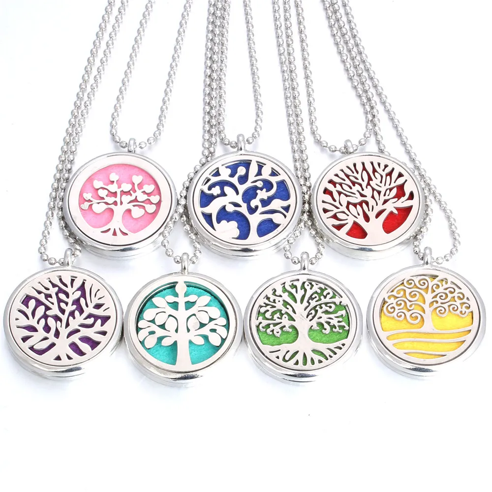Новое ожерелье с ароматерапией изображением дерева жизни|Ожерелья подвеской| |
