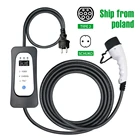 Зарядное устройство для электромобилей типа 2, 8A, 10A, 13A, 16A, EVSE, штепсельная вилка Schuko, 220-250 В, зарядный кабель IEC 62196-2