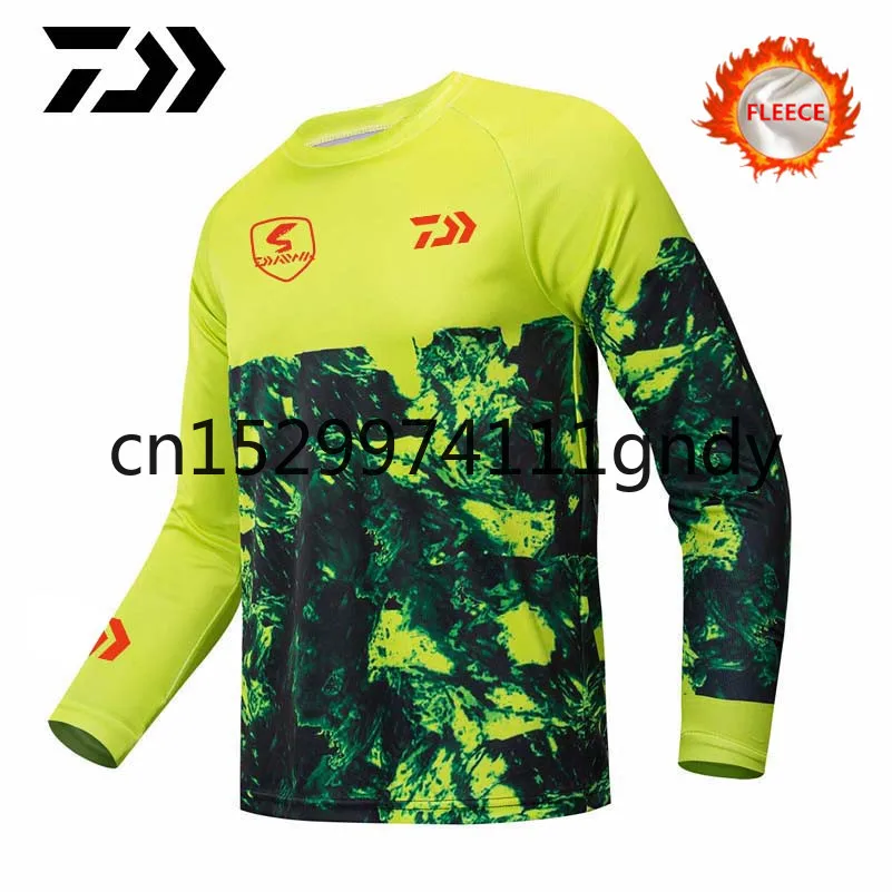 

Winter Daiwa Fishing Clothes Jersey Motorcycle Winter Sweatshirt Jersey Keep Warm Fishing Shirt Anti-uv Fishing Clothes Hoodies