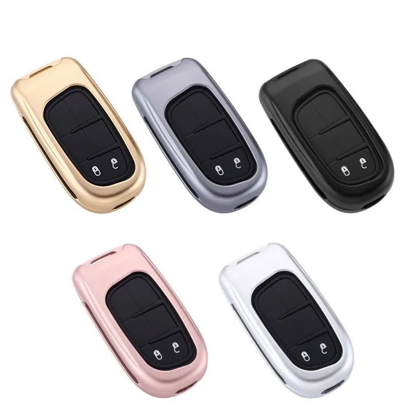 

Aluminium Alloy Car Cover Key Shell Case Holder for Jeep Cherokee Grand Cherokee SR for Renegade Ram Compass for Fiat Ottimo