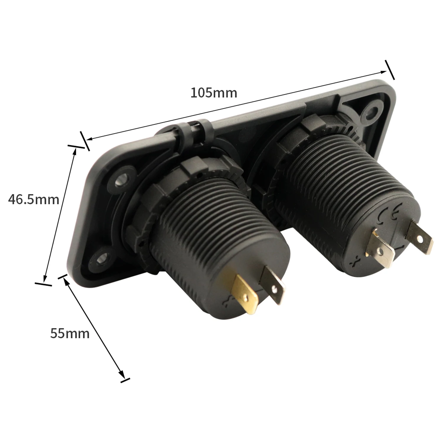 Внешняя панель 2 в 1 4 8 розетка питания постоянного тока для автомобиля лодки