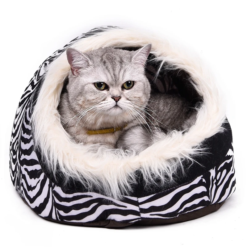 GW0025 black Складной домик для домашних питомцев в форме кошки, кошки, котенка, кровать, Cama Para Cachorro, мягкий зимний теплый собачий питомник, гнездо для собак, кошек - Цвет: GW0025 black