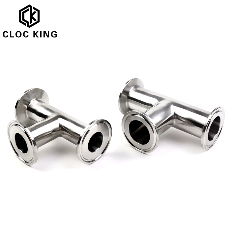 OD19mm 102mm (3/4 4 дюйма) тройник из нержавеющей стали SS304 санитарный 3 способа обойма 1 5