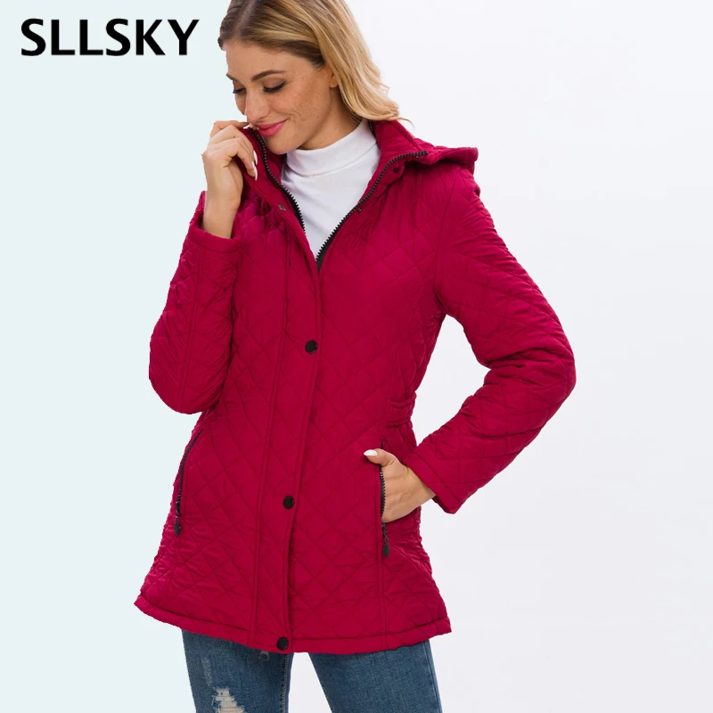 SLLSKY ягненка бархатная парка с длинным капюшоном женская зимняя однотонная