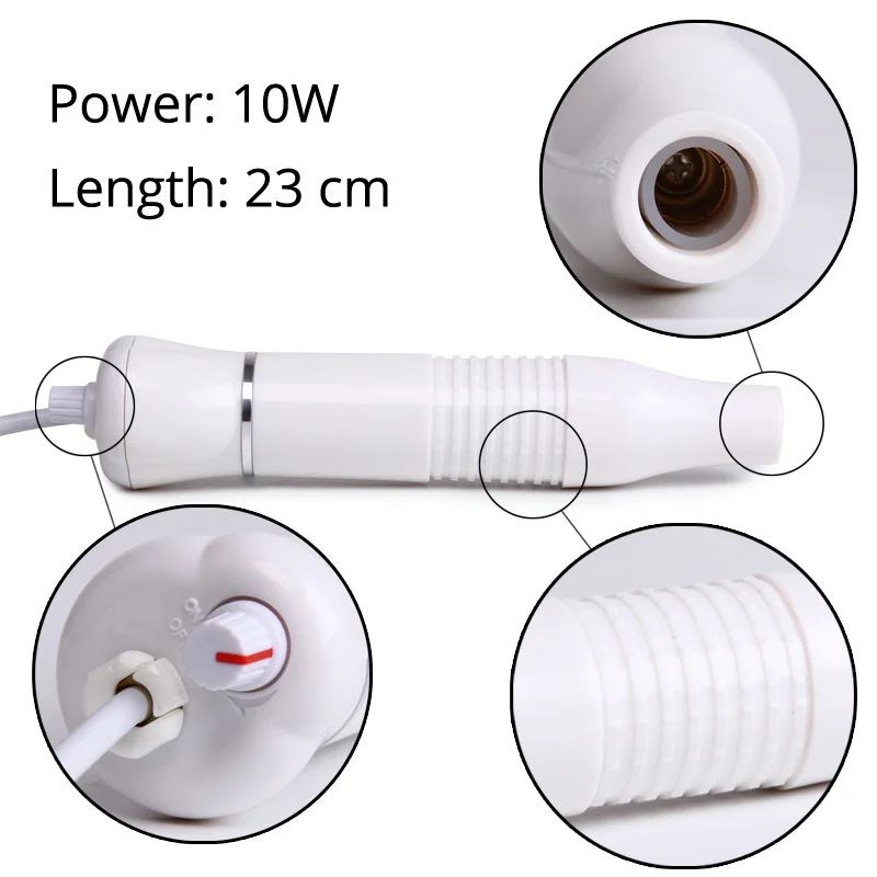 Дарсонваль высокочастотный массажер для лица палочка электрод хромотерапии