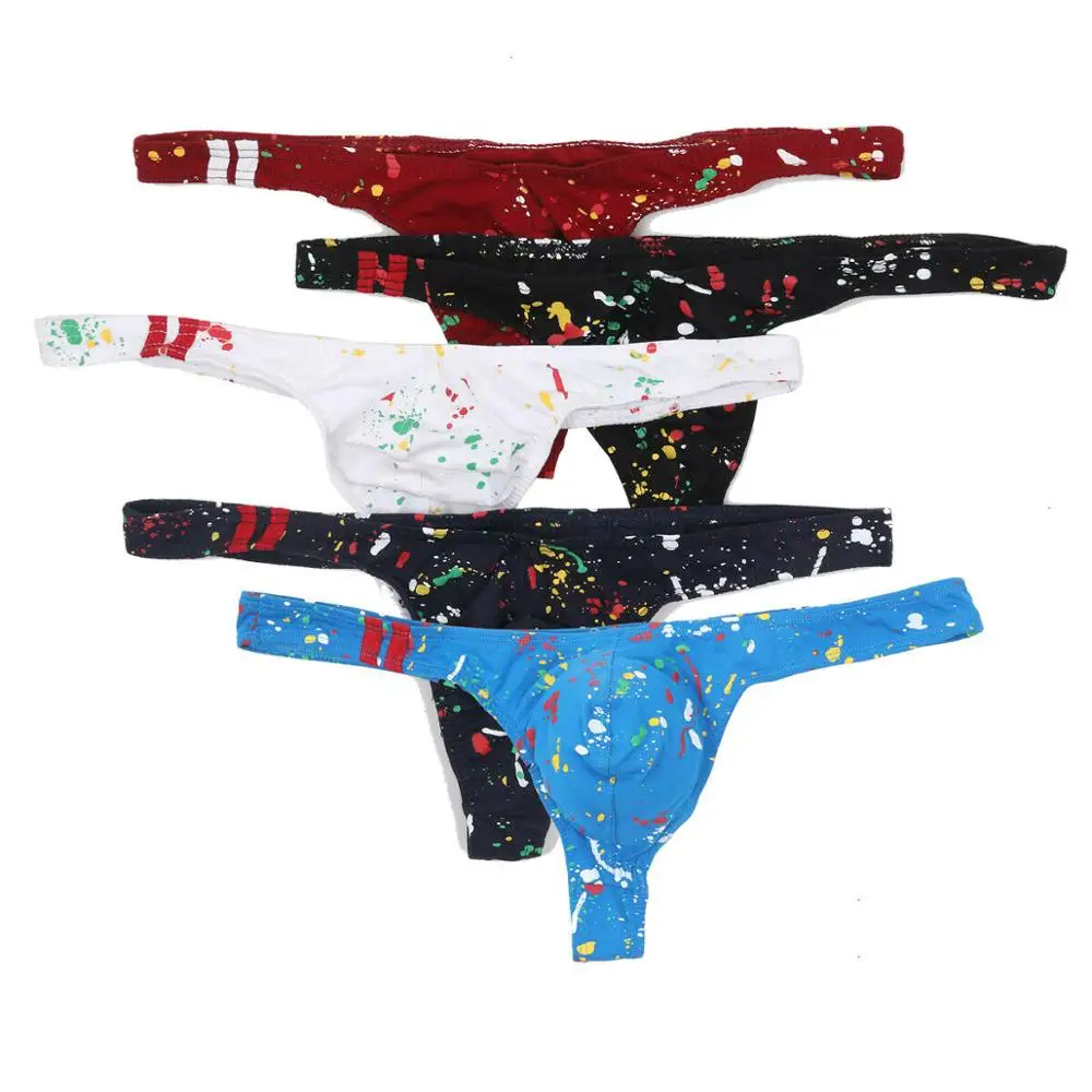 

Трусы-стринги мужские, трусы с низкой талией, хлопок, цвет в ассортименте