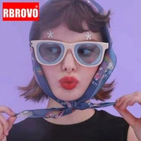rbrovo 2021 retro sunglasses women square heart glasses for womenmen luxury brand eyeglasses women vintage gafas de sol mujer
