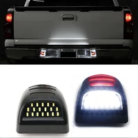 2 pcs red white for chevrolet avalanche tahoe traverse silverado 1500 2500 3500 car number led license plate light lamp assembly