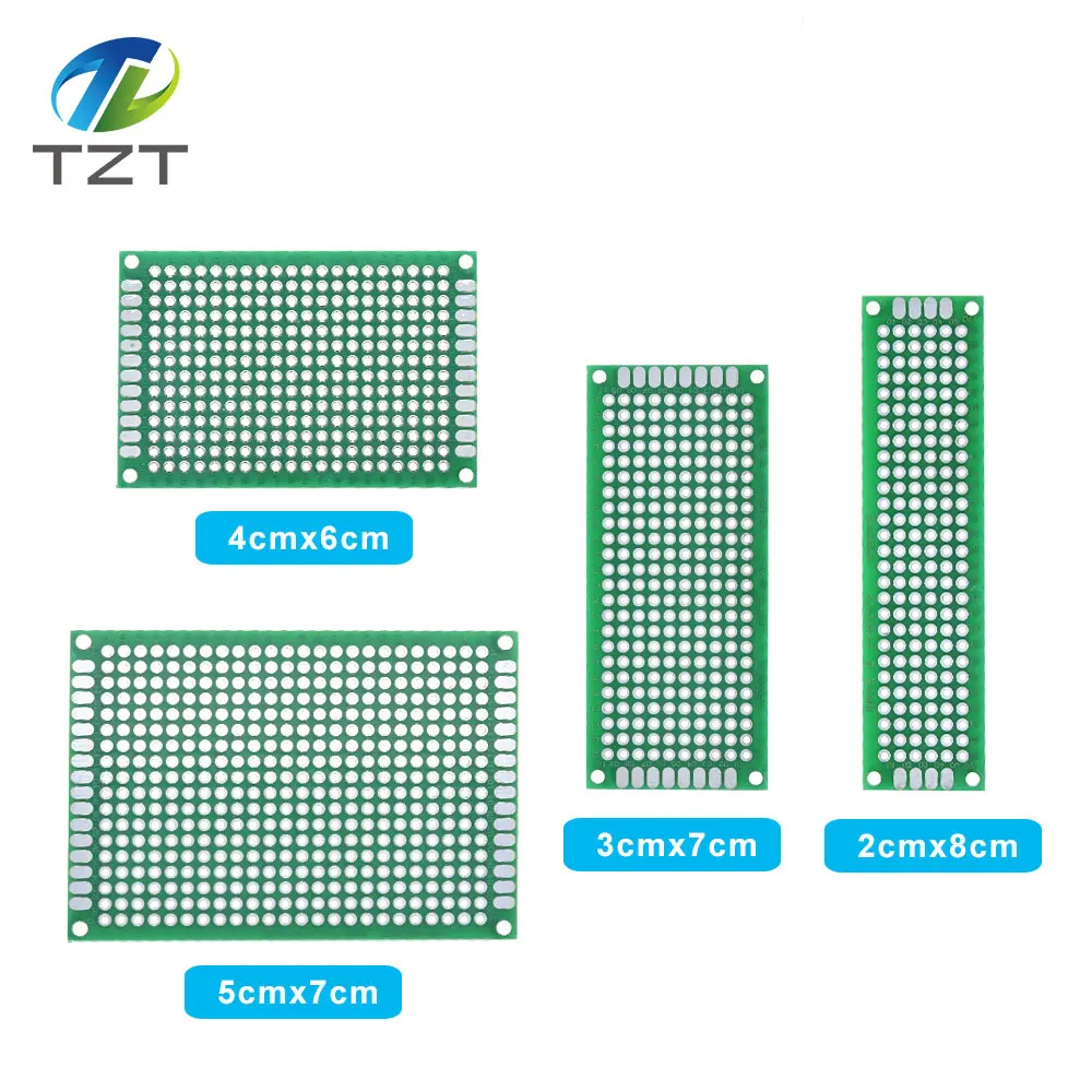 TZT 5x7 4x6 3x7 2x8 см двухсторонний медный прототип печатной платы универсальная плата
