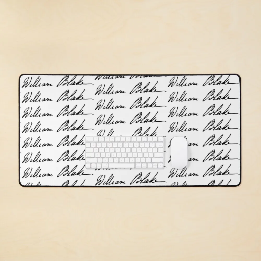 

William Blake Signature Mouse Pad Big Computer Gaming Mousepad Anti-slip with Locking Edge Gaming Mouse Mat