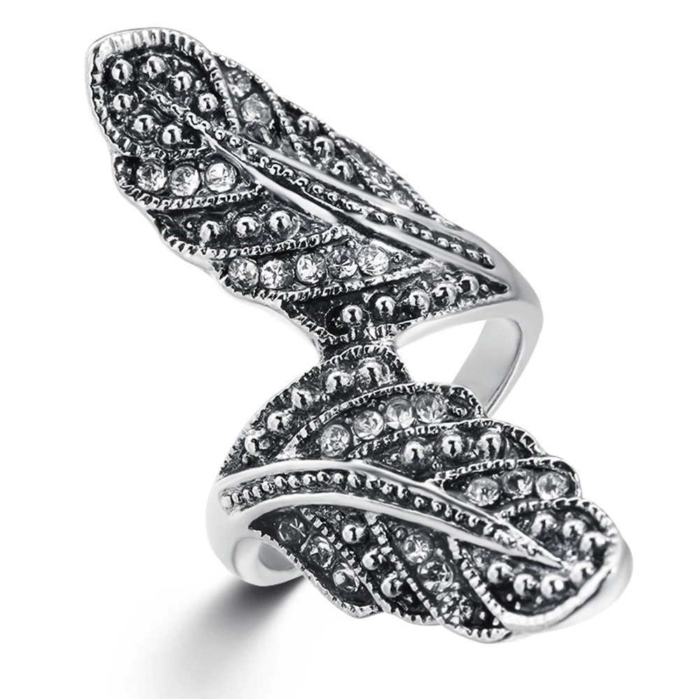 Кольцо в виде листьев стиле ретро|Кольца| |