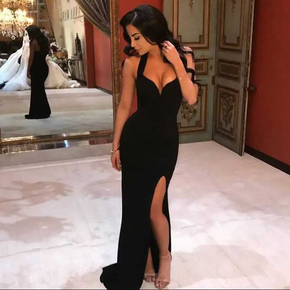 Seamyla новинка 2019 элегантное женское Бандажное платье красные черные макси платья