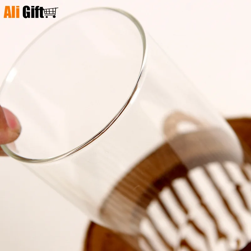 Простой современный ручной деревянный подсвечник ива тканый лепрозий веревка