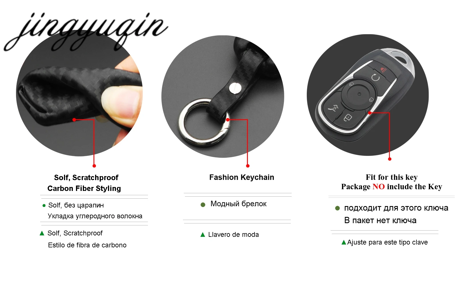 

jingyuqin For Opel Vauxhall Astra K Corsa E Carbon Silicone Remote Flip Key Case Fob Shell Cover Skin Holder