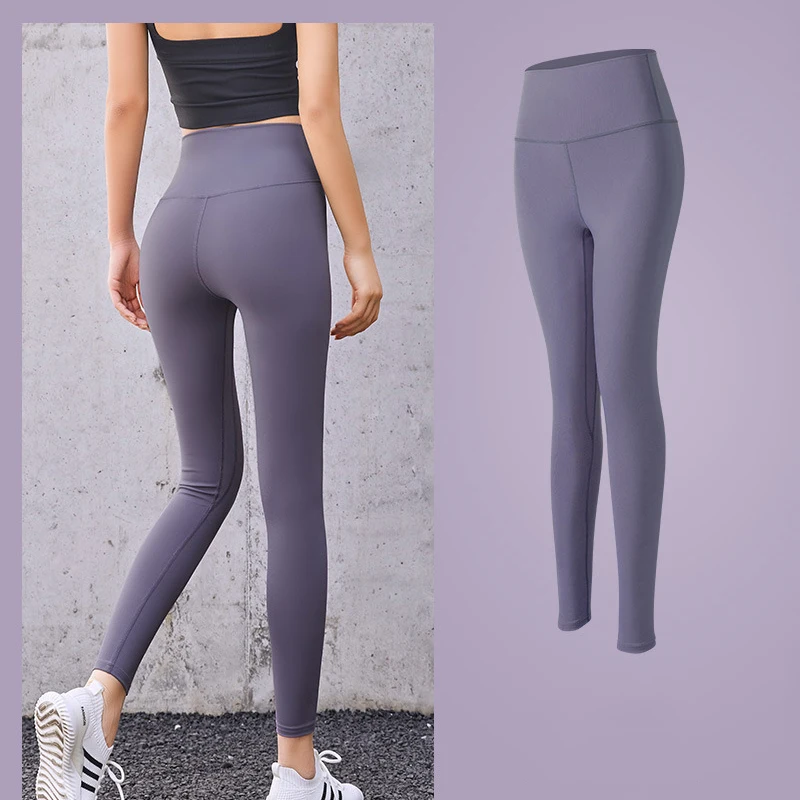 

2021 Yoga Wear Tights Sportswear Sportswear Nude Slim Tights Stretch Peach Butt Yoga Pants Fitness Tights Women's Sports Shorts