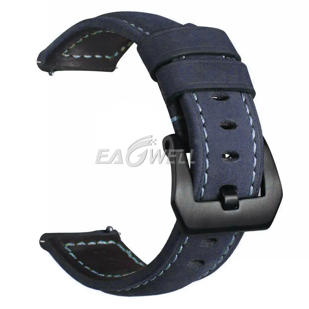 Ремешок для часов из натуральной кожи с быстросъемным универсальным браслетом 20