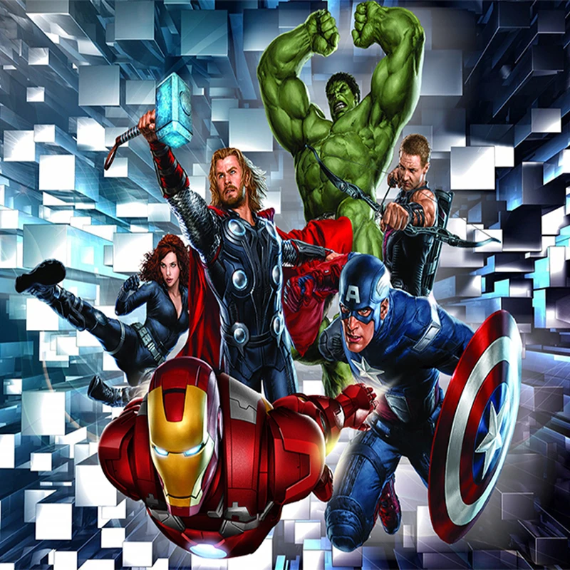 3D обои современный мультфильм детская спальня фрески для мальчиков детская спальня самоклеящиеся водонепроницаемые настенные наклейки домашний декор плакат