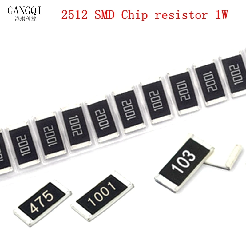50pcs 2512 SMD Chip resistor 1W 1% 0.01R 0.012R 0.015R 0.018R 0.02R 0.09R 0.27R 0.3R 0.25R 0.5 0.51 0.62 0.68 0.75 0.82 0.91 OHM