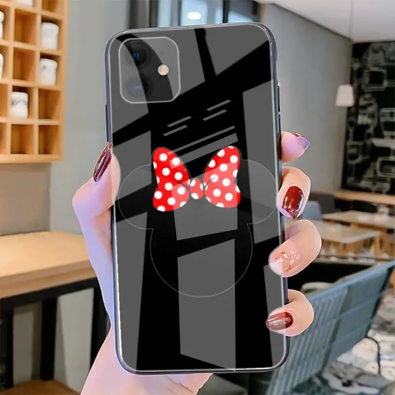 

Cute Cartoon Girl Phone Case Tempered Glass For Iphone6plus 6S 7 7plus 8 X XS XSmax XR 11 12 Pro Max 12mini