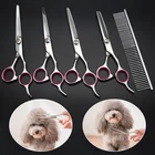 Парикмахерские ножницы для домашних животных ножницы для шитья шерсти собак Ножницы для верхней и нижней дуги парикмахерские инструменты