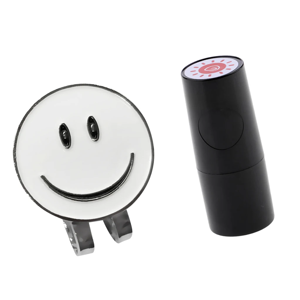 Smile Face маркер для мяча гольфа с магнит заколка на шляпу мяч штамп подарок