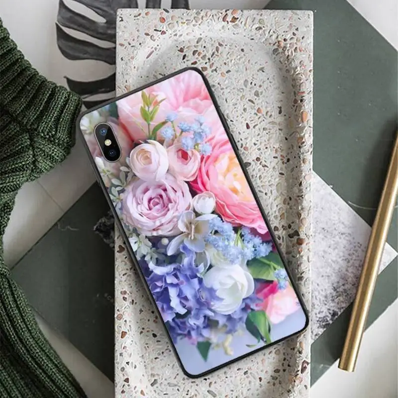 

Beautiful colorful flowers high quality Phone Case for iPhone 11 12 pro XS MAX 8 7 6 6S Plus X 5S SE 2020 XR