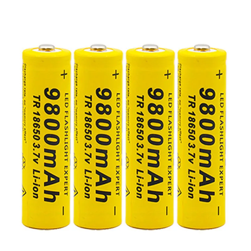 

2021 new 18650 lithium ion battery 9800mah rechargeable battery 3.7V for flashlight or electronic equipment battery