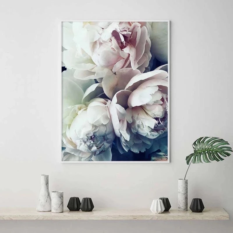 

Abstract Bloom Peony Wall Art Canvas Painting Nordic Posters and Prints Flower Decoration Picture for Living Room Home Decor