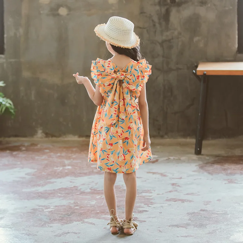 Летнее пляжное платье с открытыми плечами на возраст 6-12 лет | Детская одежда и