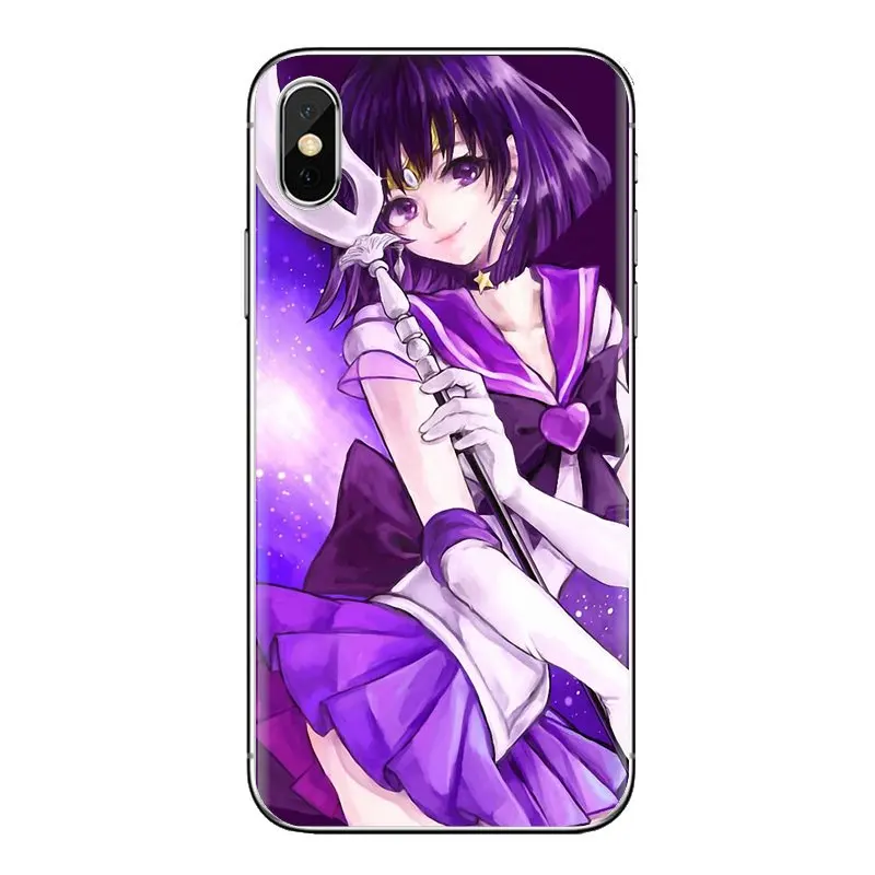 For Samsung Galaxy S3 S4 S5 Mini S6 S7 Edge S8 S9 S10 Plus Note 3 4 5 8 9 Sailor Saturn Moon Japan Girls Soft Transparent Covers |