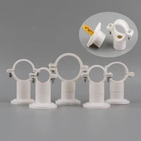 4pcs 20mm 25mm 32mm 40mm double use pvc pipe clamp clip support bracket water pipe connector garden irrigation system fittings