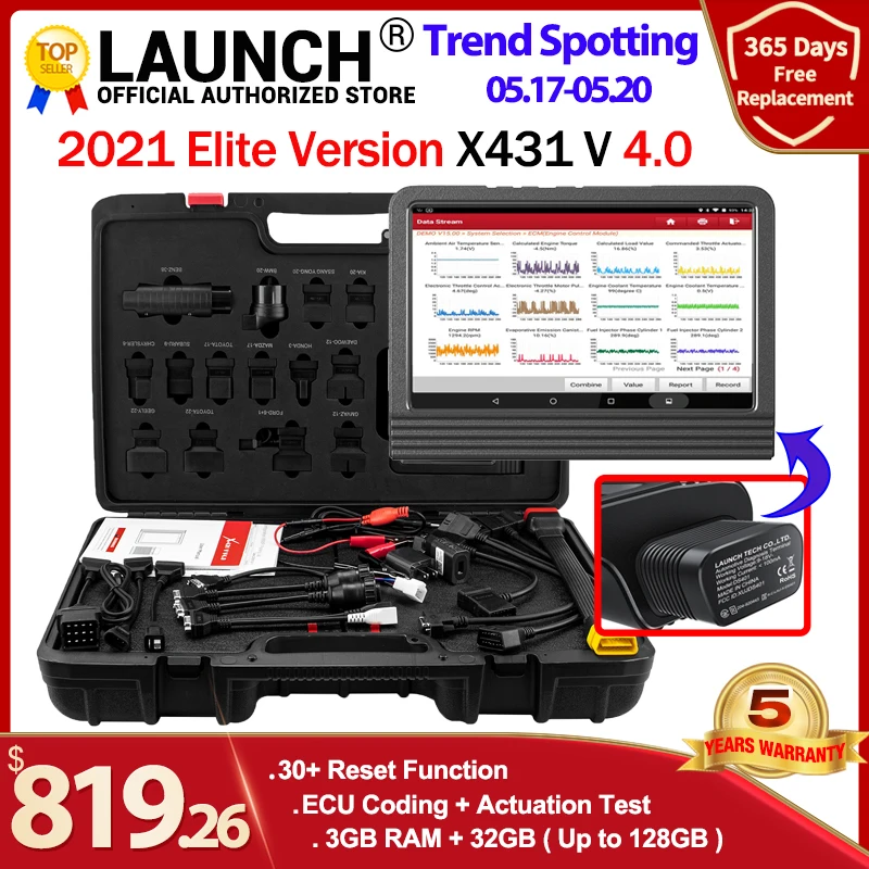 

Launch X431 V Car OBD2 Diagnostic tools Full System ECU Coding 30+ reset Scanner pro auto tool kit key program PK x431 v+ Autel
