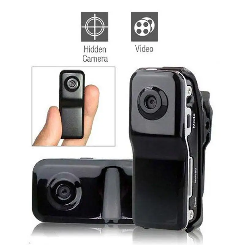 MD80 Mini DV DVR 720P HD мини камера цифровой видеорегистратор веб Черный с держателем