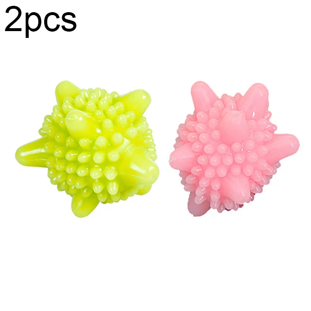 2pcs random color Синий многоразовый стиральный шар для сушки белья чистящие средства стиральный порошок шар аксессуары для ванной комнаты стиральная машина очиститель - Цвет: 2pcs random color