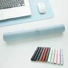 Большой офисный коврик для мыши и клавиатуры, для ПК, нескользящий кожаный коврик для настольного ПК