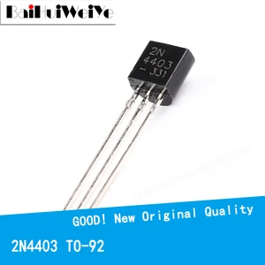 100PCS/LOTE 2N4403 N4403 TO-92 TO92 Triode Transistor 0.6A/40V NPN New Original Good Quality Chipset