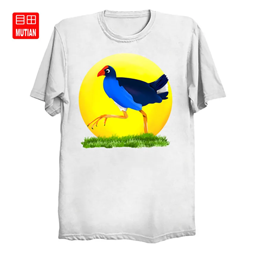 Pukeko Новая Зеландия птица Футболка pukeko nz австралийская птицы я люблю птиц на