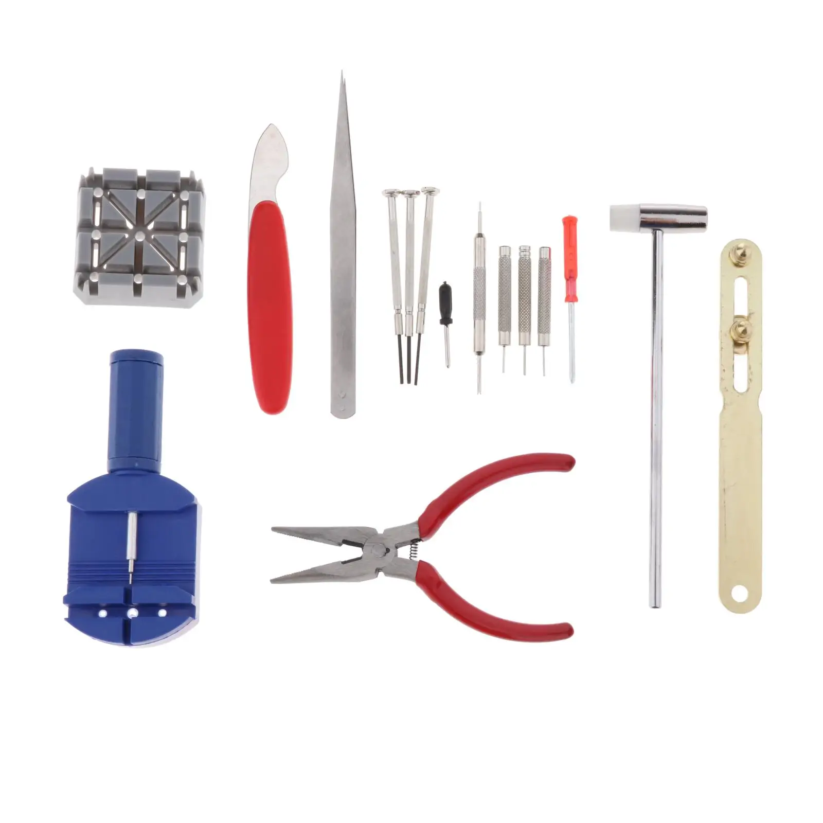 

16 Pieces Watch Repair Tools Kit Back Case Opener Watchband Link Pin Remover