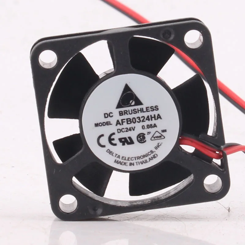 

Original AFB0324HA 3CM 3010 24V 0.08A 2-wire Inverter Miniature Video Card Thermal Paste Motherboard Cooler Ryzen Cooling Fan