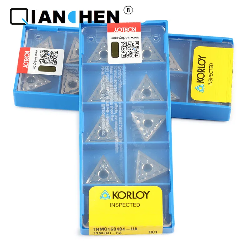 

Korloy TNMG160404-HA H01 (10pcs/lot) CNC Industry Turning Tool Inserts Genuine Original High Quality High-performance Korea